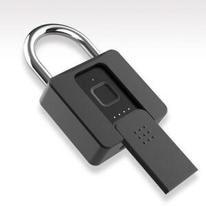 iQtech iLock P10BFK, Masivní Visací zámek se čtečkou otisků prstů s Bluetooth a klíčem