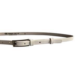 Penny Belts Dámský kožený opasek 15-1-00 White 90 cm