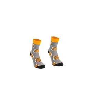 COMODO Ponožky Sporty Socks SD1, grey, ,orange, 31 - 34