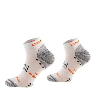 COMODO Běžecké ponožky Coolmax RUN5, Bílá, 39 - 42