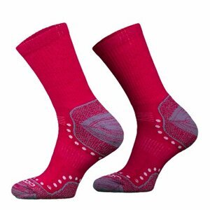 COMODO Merino ponožky STAL, Růžová, 39 - 42