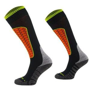 COMODO Lyžařské ponožky Ski1, černá,, oranžová,, šedá, 43 - 46