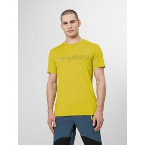 4F Pánské funkční tričko, Žlutá, S