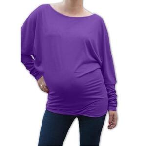 Be MaaMaa symetrická těhotenská tunika fialová