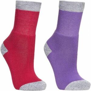 Trespass Dětské ponožky Confess - velikost 12-3 raspberry marl/viola marl 12-3