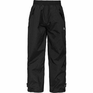 Trespass Dětské nepromokavé kalhoty Echo - velikost 2/3 black 11/12, Černá, 146 - 152