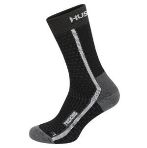 Husky Ponožky Treking black/grey XL (45-48), 45 - 48