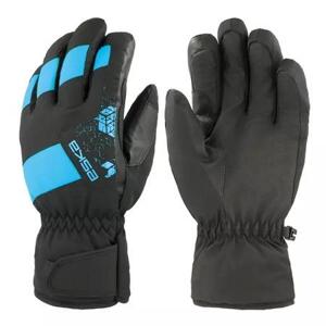 Eska Unisex lyžařské rukavice Pro Shield black/hawaian ocean 8,5