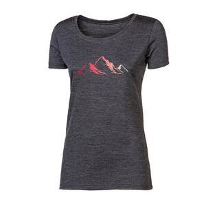 PROGRESS VINKA "MOUNTAINS" women's merino T-shirt XL šedý melír