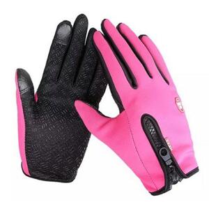 KAXL Dotykové sportovní rukavice, růžové, vel. M