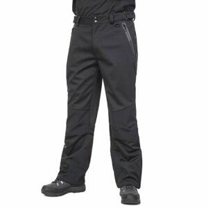 DLX Pánské softshellové nezateplené kalhoty Trespass HOLLOWAY black M
