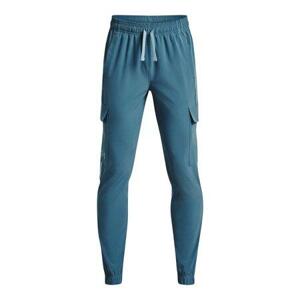 Under Armour Chlapecké tepláky Pennant Woven Cargo Pant - velikost YL static blue YM