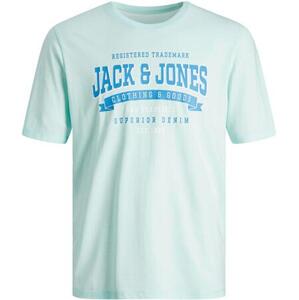 Jack&Jones Pánské triko JJELOGO Standard Fit 12246690 Soothing Sea M