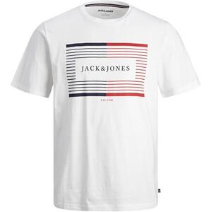 Jack&Jones Pánské triko JJCYRUS Standard Fit 12247810 White S