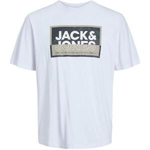 Jack&Jones Pánské triko JCOLOGAN Standard Fit 12253442 White L