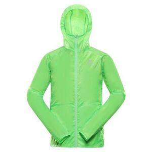 ALPINE PRO Pánská ultralehká bunda s impregnací BIK neon green gecko XL, Zelená