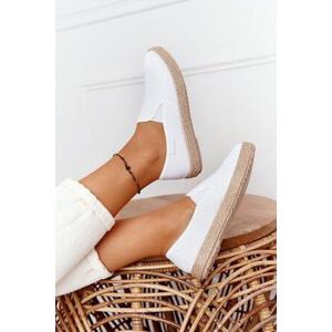 Big Star Shoes Espadrilles On A Braided Sole Big Star White Velikost: 41