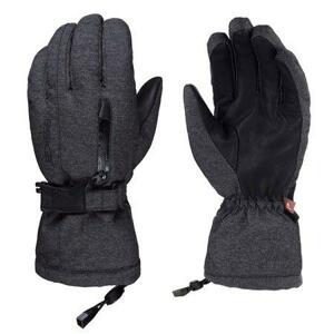Eska Lyžařské rukavice Warm X Finger Reloaded black melange 7,5, Černá