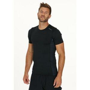 Endurance Pánské běžecké tričko Power M S/S Tee, Černá, L
