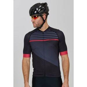 Endurance Pánský cyklistický dres Donald M Cycling/MTB S/S Shirt black S, Černá