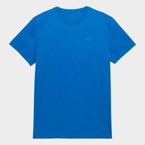 4F Pánské bavlněné tričko, Modrá, XL