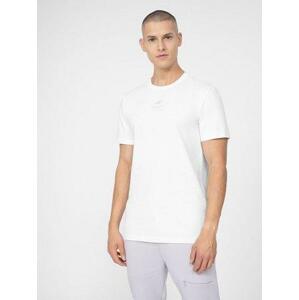 4F Pánské bavlněné tričko, Bílá, M