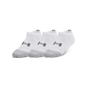 Under Armour Dětské sportovní ponožky Heatgear 3pk No Show Yth - velikost M white XS, Bílá