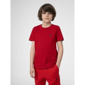 4F Chlapecké bavlněné tričko, Červená, 128