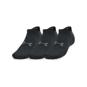 Under Armour Unisex sportovní ponožky Essential No Show 3pk black S, Černá