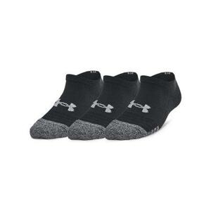 Under Armour Dětské sportovní ponožky Heatgear 3pk No Show Yth - velikost M black S, Černá