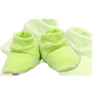 Terjan Botičky ponožtičky VELUR zelené