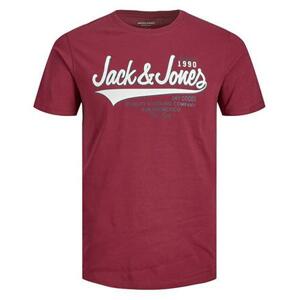 Jack&Jones Pánské triko JJELOGO Regular Fit 12220500 Rhododendron XL