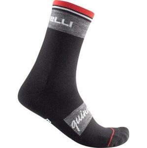 Castelli – pánské ponožky Quindici Soft Merino, black L/XL