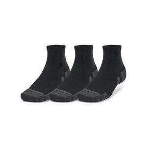 Under Armour Unisex ponožky Performance Tech 3pk Qtr black L, Černá, 43 - 45