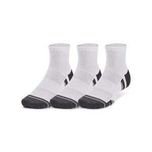 Under Armour Unisex ponožky Performance Tech 3pk Qtr white XL, Bílá, 46 - 48