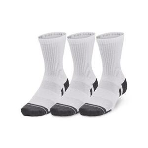 Under Armour Unisex ponožky Performance Cotton 3p Qtr white XL, Bílá, 46 - 48