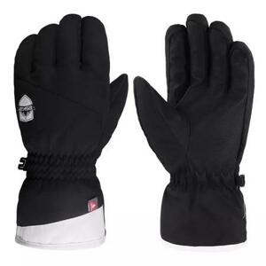 Eska Dámské lyžařské rukavice Plex black/white 7, Černá / bílá