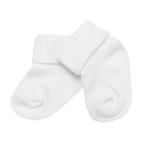 Kojenecké ponožky, Baby Nellys, bílé 56-62 (0-3m)
