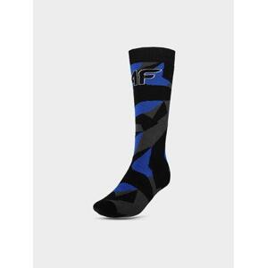4F Dětské lyžařské ponožky blue allover 36-38
