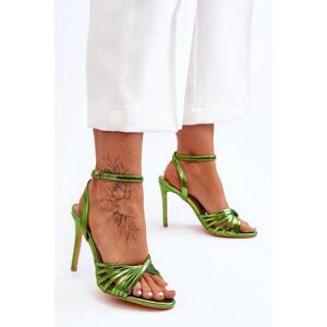Kesi Dámské sandály na vysokém podpatku Zelená My Darling 37, Odstíny, zelené