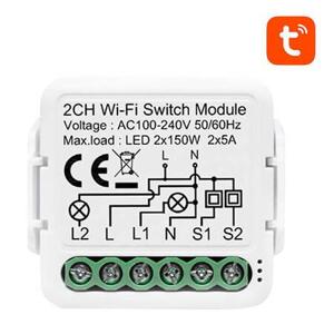 Chytrý spínací modul WiFi Avatto N-WSM01-2 TUYA