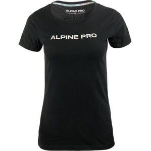 Alpine Pro triko dámské krátké GABORA černé L, Černá