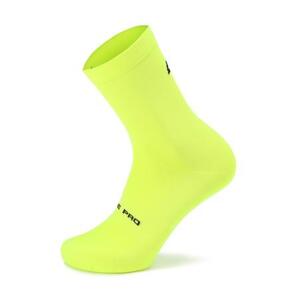 ALPINE PRO Unisex ponožky s antibakteriální úpravou COLO neon safety yellow M, Žlutá