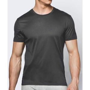 Atlantic Pánské tričko s krátkým rukávem - tmavě šedé Velikost: S, grafitově, šedá