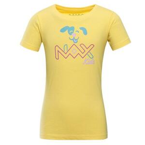 NAX Dětské bavlněné triko LIEVRO aspen gold varianta pa 116-122