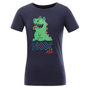 NAX Dětské bavlněné triko LIEVRO mood indigo varianta pb 128-134