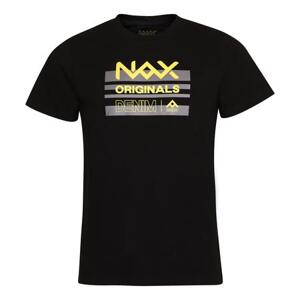 NAX Pánské triko VOBEW black varianta pd XS, Černá