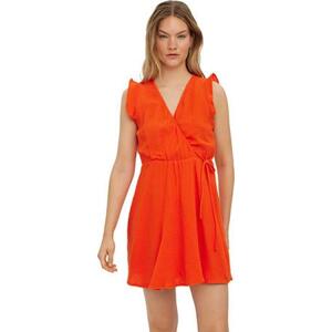 Vero Moda Dámské šaty VMNATALI 10263273 Cherry Tomato XL