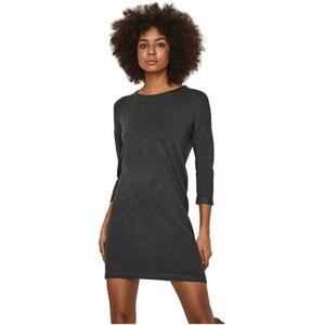 Vero Moda Dámské šaty VMGLORY Relaxed Fit 10137034 Dark Grey Melange XL