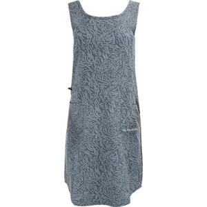 ALPINE PRO Dámská šaty, sukně CYPHERA dk.true gray L, neutrální / zemitá